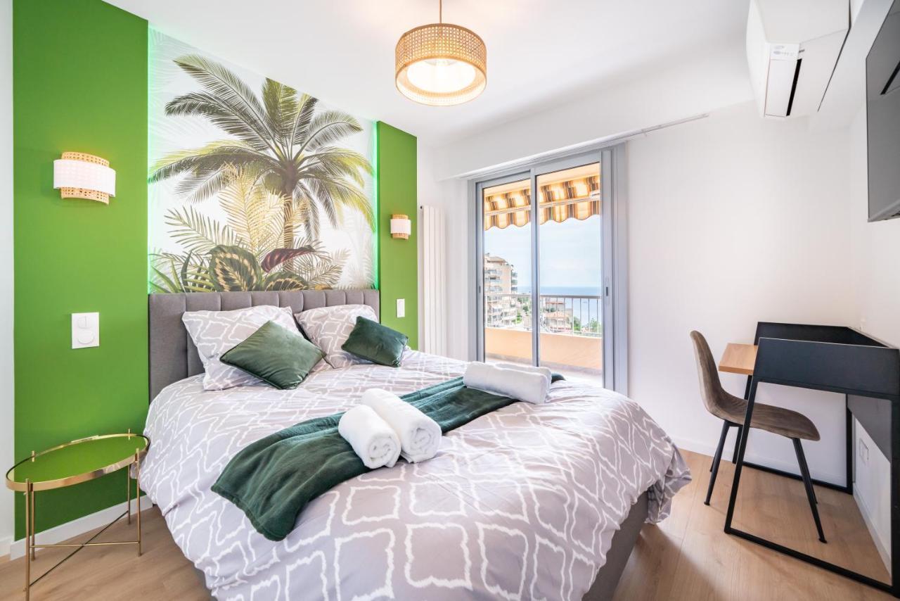 Baie de Monaco, Vue Mer, Terrasse, Parking Gratuit Beausoleil Exterior foto