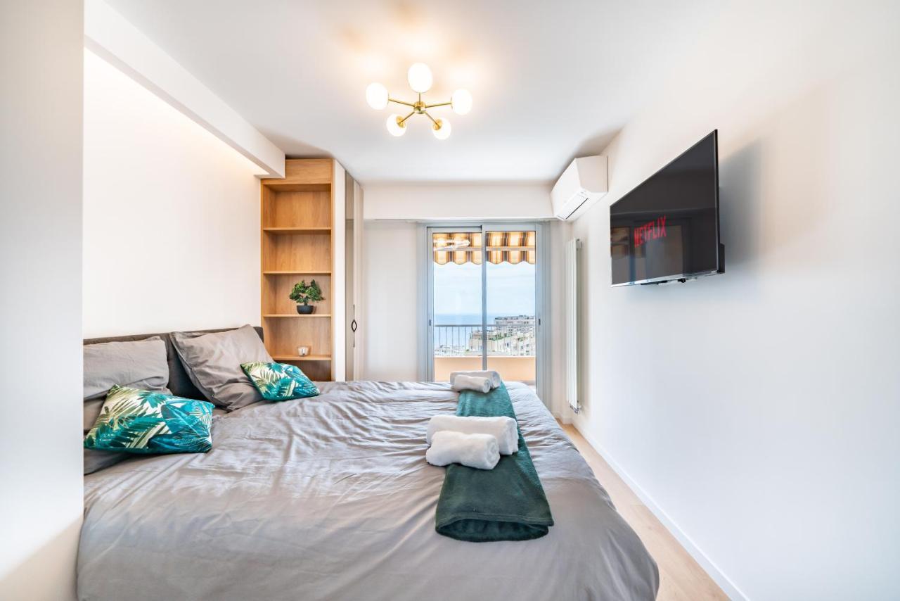 Baie de Monaco, Vue Mer, Terrasse, Parking Gratuit Beausoleil Exterior foto