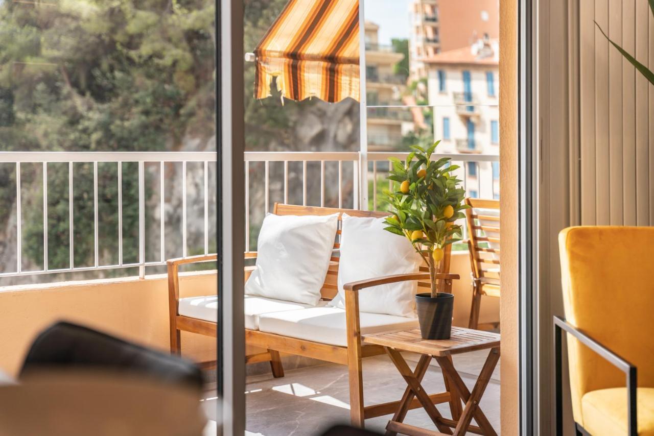 Baie de Monaco, Vue Mer, Terrasse, Parking Gratuit Beausoleil Exterior foto